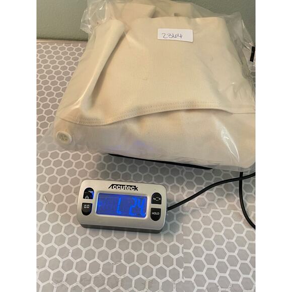 Vintage Brian Tucker Women Blazer Size 12 Cream Wool Double Breasted Preppy FLAW - Picture 12 of 12